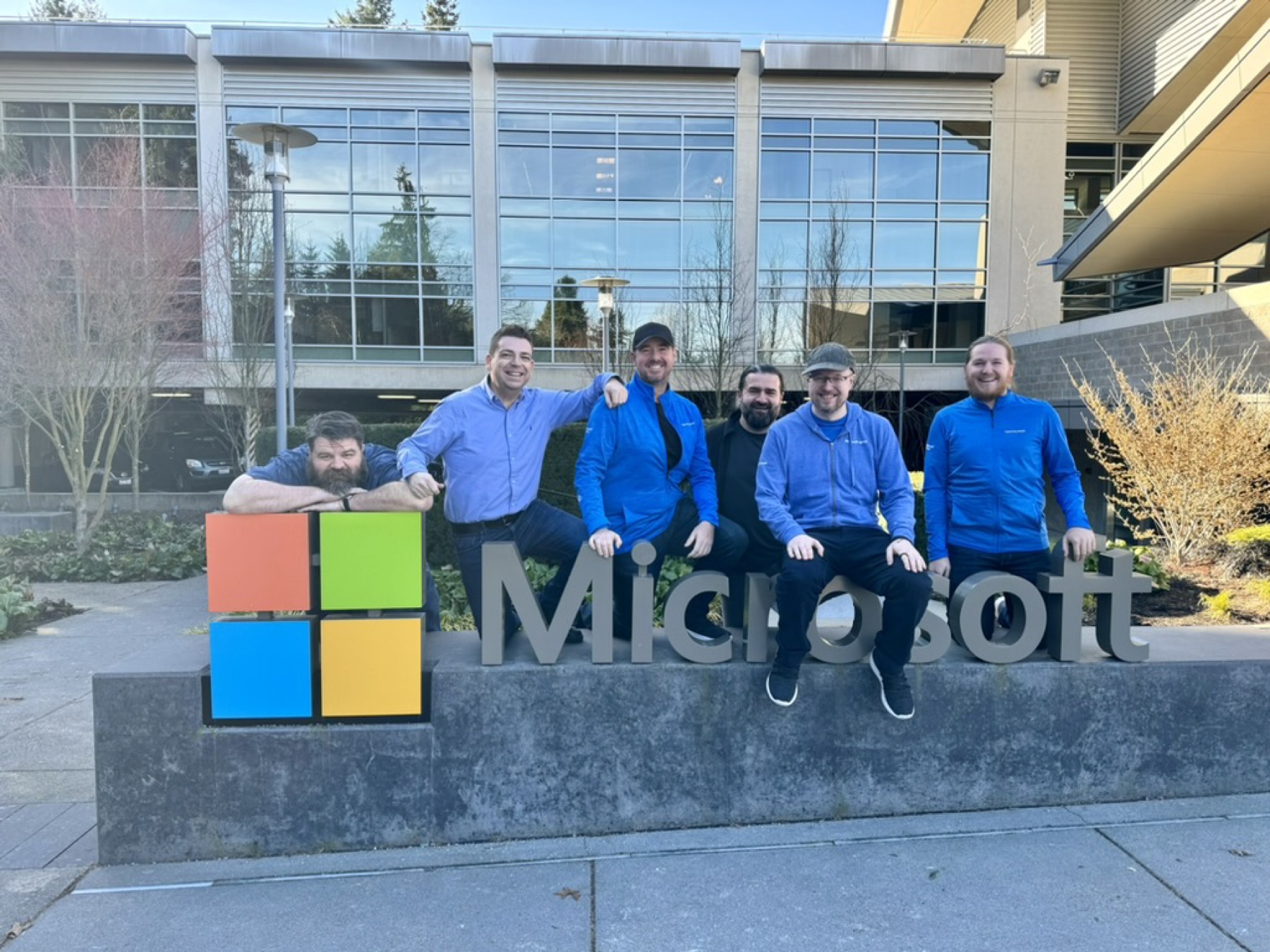 MVPs am Microsoft-Sign, Redmond