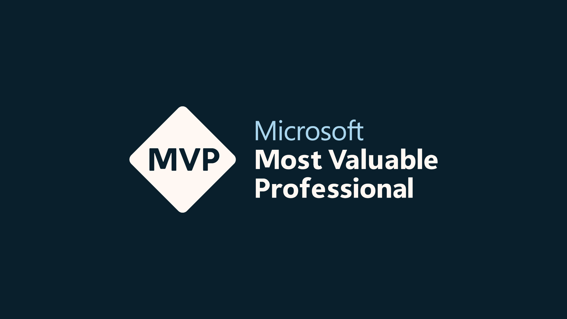 Microsoft Most Valuable Professional
