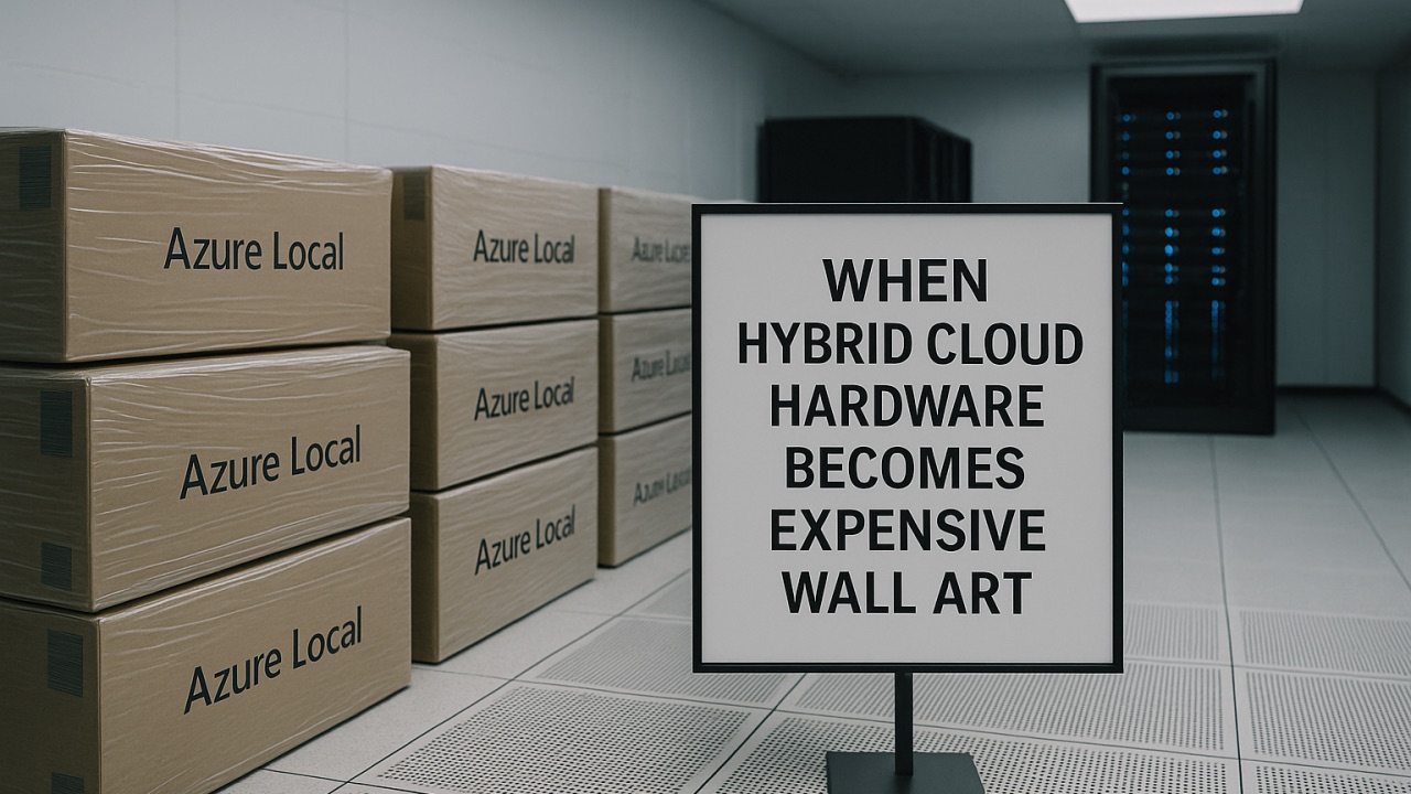 Azure-Local-Hardware, die ungenutzt zur teuren Rechenzentrums-Dekoration wird